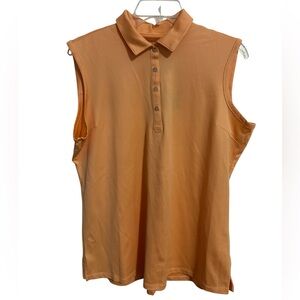 Bermuda Sands Gigi Peach Cobbler Golf Tennis Pickleball Sleeveless Shirt size XL